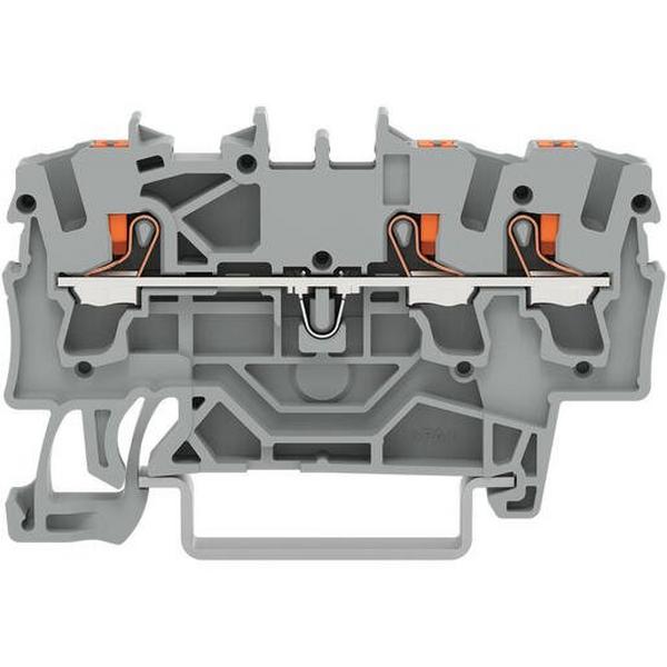 TOPJOB S WITH PUSH-BUTTONGREY 2,5SQ WIDTH 5,2 3-CONDUCTOR THROUGH TERMINAL, Ideal Electrical Catalogue Wiring Accessories Terminal Block Feed Through Terminal Block - Construction Supplies Australia