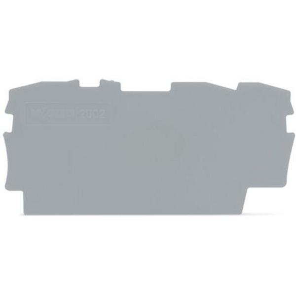 3-CONDUCTOR - END AND INTERMEDIATE PLATE - 0.8 MM - GREY, Ideal Electrical Catalogue Wiring Accessories Terminal Block Endplate And Partition Plate For Terminal Block - Construction Supplies Australia