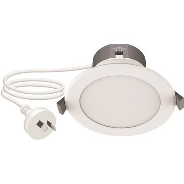Downlight LED 9W Tri Colour 1100Lm IP44 Dim 110mm White, Ideal Electrical Catalogue Light Fittings Downlight Downlight Spot Floodlight - Construction Supplies Australia