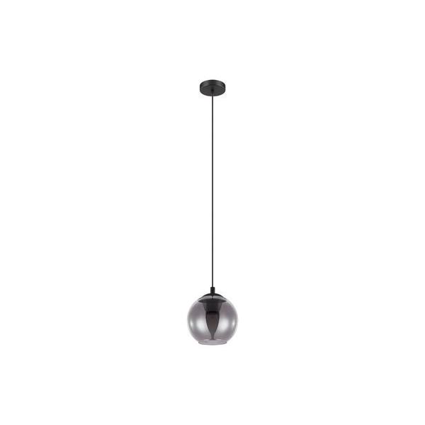 PENDANT E27 1LT 40W BLACK AND BLACK TRANS ARISCANI, Ideal Electrical Catalogue Light Fittings Pendant Luminaire Pendant Luminaire - Construction Supplies Australia