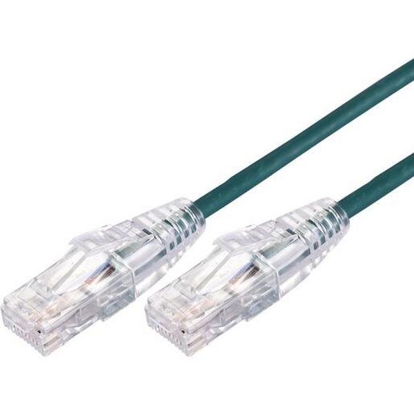 Patch Lead Cat 6A 10Gbe Ultra Thin UTP LSZH 3M Green, Ideal Electrical Catalogue Data Communications Copper Patch Cord Copper Twisted Pair - Construction Supplies Australia