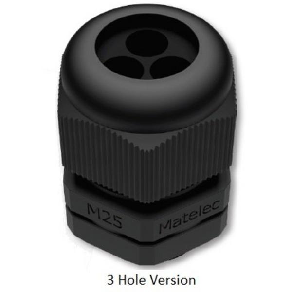 Cable Glands 3 Hole - M25 - 3X5mm Hole, Ideal Electrical Catalogue Cable Management Protective Hose Accessories Cable Gland - Construction Supplies Australia