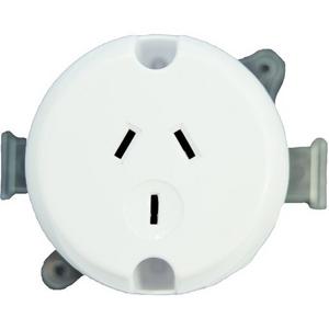 SURFACE SOCKET PLUG BASE 250V 10AMP THREE PINS
