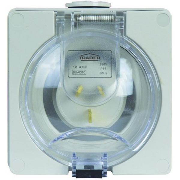 Appliance Inlet 250V 3Pin 10A IP66 Grey, Ideal Electrical Catalogue Industrial Industrial Plugs Sockets Industrial Plug For Mounting On Machines And Equipment - Construction Supplies Australia
