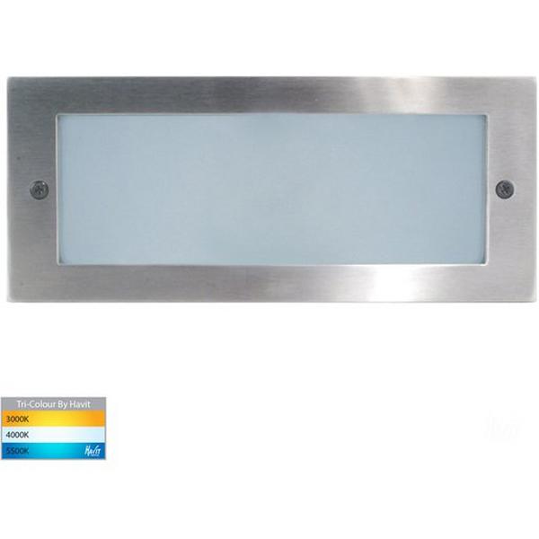 Brick Light LED 10W Tri Colour 240V 316 Stainless Steel Rec Plain Bata, Ideal Electrical Catalogue Light Fittings Ceiling Wall Lighting Ceiling Wall Luminaire - Construction Supplies Australia
