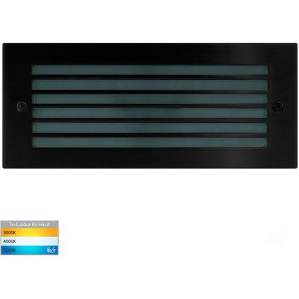 Brick Light LED 10W Tri Colour 240V Black Rec Grill Bata, Ideal Electrical Catalogue Light Fittings Ceiling Wall Lighting Ceiling Wall Luminaire - Construction Supplies Australia