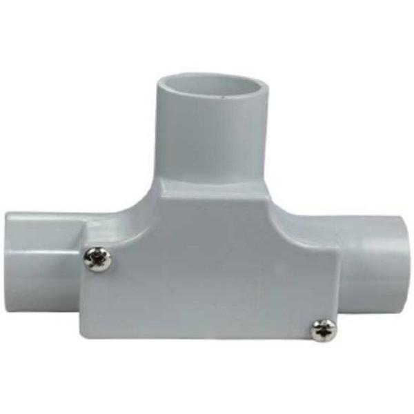 25mm Inspection Tee, Ideal Electrical Catalogue Cable Management Conduit Rigid Tee - Construction Supplies Australia