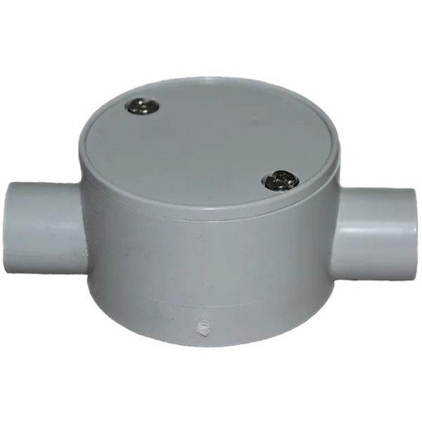 25mm Two Way Shallow Junction Box, Ideal Electrical Catalogue Cable Management Conduit Rigid Conduit Junction Box - Construction Supplies Australia
