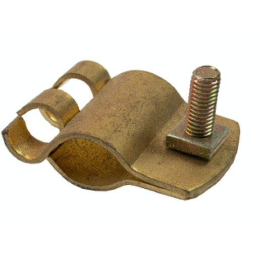 EARTH CLIP BRASS TO SUIT 13MM EARTH ROD