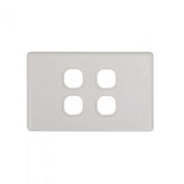 4 Gang Switch - Grid Plates, Ideal Electrical Catalogue Switches Plugs Sockets Switches Grid Cover Plate - Construction Supplies Australia