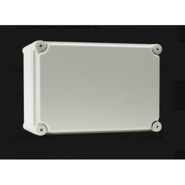 150X250X100 Poly Enclosure Grey Lid, Ideal Electrical Catalogue Industrial Switch Empty Enclosure For Switchgear - Construction Supplies Australia