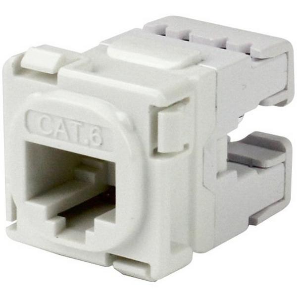 Cat 6 Outlet UTP Whi Keystone, Ideal Electrical Catalogue Data Communications Copper Modular Connector - Construction Supplies Australia