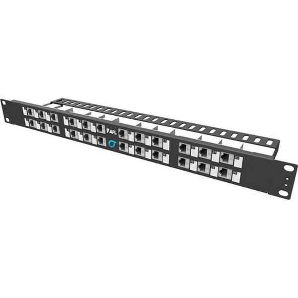 Patch Panel 24 Port Cat 6 UTP Keystone Style, Ideal Electrical Catalogue Data Communications Copper Patch Panel Copper Twisted Pair - Construction Supplies Australia