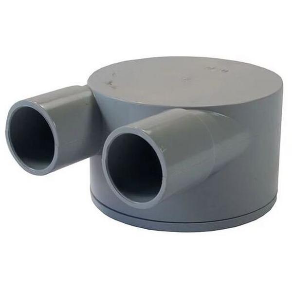 20mm Shallow Juntion Box "U", Ideal Electrical Catalogue Cable Management Conduit Rigid Conduit Junction Box - Construction Supplies Australia