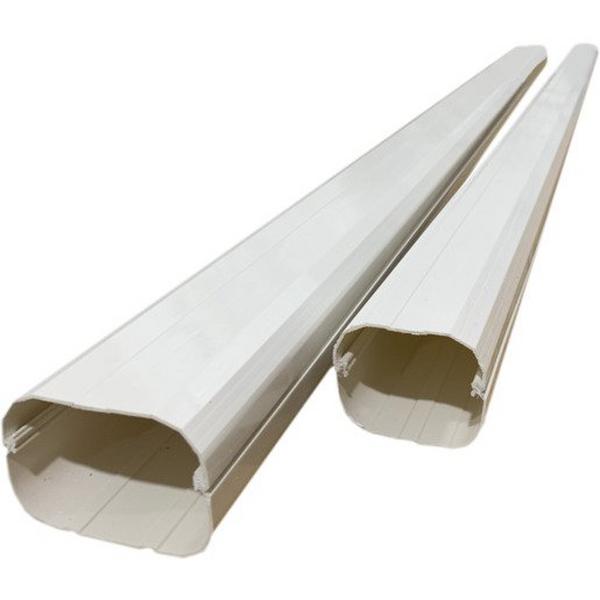 Iduct - 2M PVC Duct Length 80mm, Ideal Electrical Catalogue Cable Management Duct Wall Duct - Construction Supplies Australia