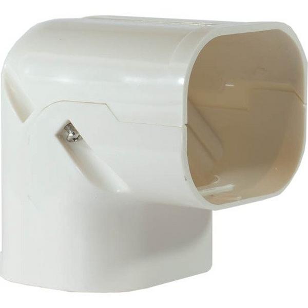 Iduct 90 Degree Bend PVC Duct Fitting 80mm, Ideal Electrical Catalogue Cable Management Duct Corner Duct - Construction Supplies Australia