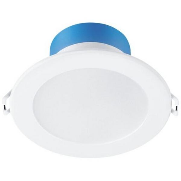 Downlight LED 9W Tri Colour 1000Lm IP54 Dim 120mm White, Ideal Electrical Catalogue Light Fittings Downlight Downlight Spot Floodlight - Construction Supplies Australia