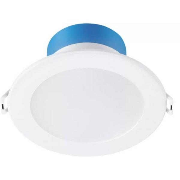 Downlight LED 10.5W Tri Colour 1200Lm IP54 Dim 150mm White, Ideal Electrical Catalogue Light Fittings Downlight Downlight Spot Floodlight - Construction Supplies Australia