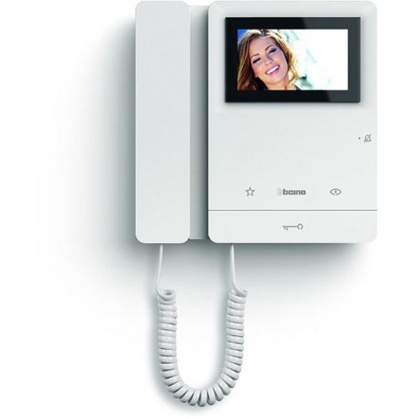 Internal Unit Video With Handset Classe100 White, Ideal Electrical Catalogue Av Security Detection Doorbell Entry Control Intercom - Construction Supplies Australia