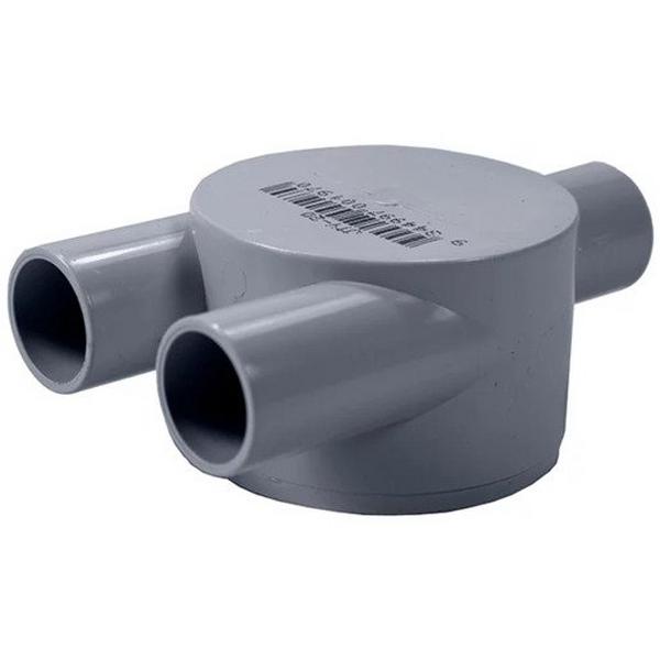 20mm Shallow J Box Y, Ideal Electrical Catalogue Cable Management Conduit Rigid Conduit Junction Box - Construction Supplies Australia