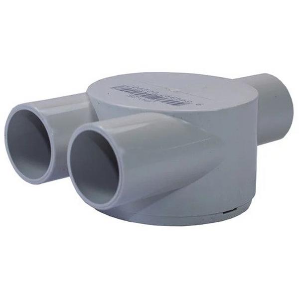 25mm Shallow J Box Y, Ideal Electrical Catalogue Cable Management Conduit Rigid Conduit Junction Box - Construction Supplies Australia