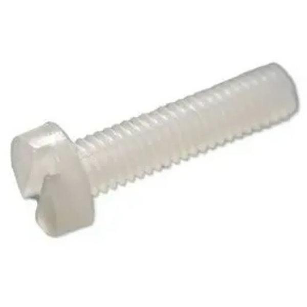 Nylon M5 X 40mm Metric Thread Cheese Slot Screw, Ideal Electrical Catalogue Hardware Nuts Bolts Bolt - Construction Supplies Australia