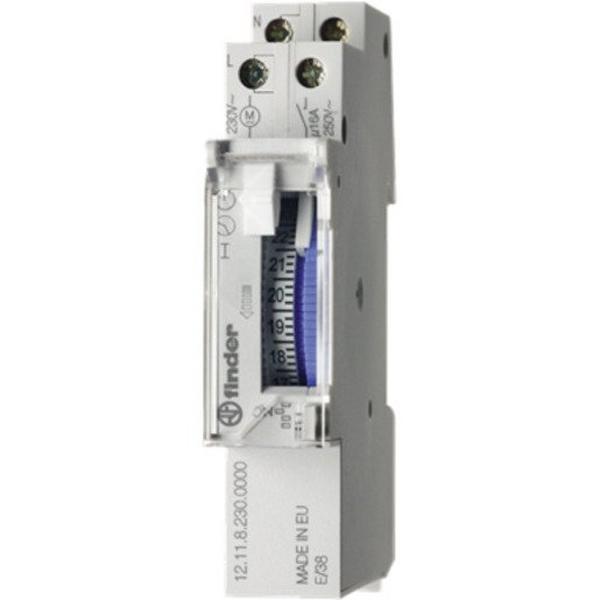 Time Switch Daily 230V AC 17.5mm 1NO W/Battery, Ideal Electrical Catalogue Power Distribution Distribution Boards Analogous Time Switch For Distribution Board - Construction Supplies Australia