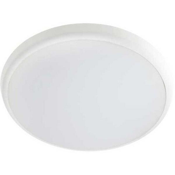 Oyster LED 18W Tri Colour IP54 Dim 300mm White Double Insulated, Ideal Electrical Catalogue Light Fittings Ceiling Wall Lighting Ceiling Wall Luminaire - Construction Supplies Australia