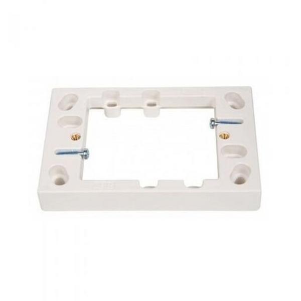16mm Shallow Mounting Block White, Ideal Electrical Catalogue Switches Plugs Sockets Switches Accessories Spare Parts For Domestic Switching Devices - Construction Supplies Australia