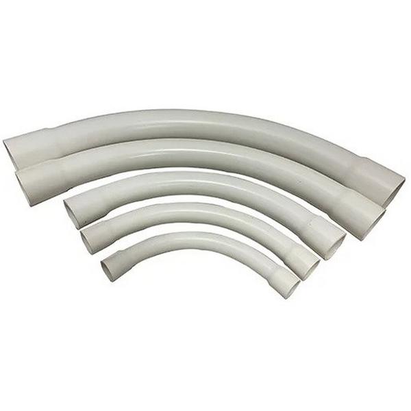 32mm Sweep Bend 90 White Comms, Ideal Electrical Catalogue Cable Management Conduit Rigid Conduit Bends - Construction Supplies Australia
