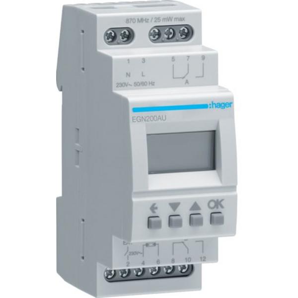 Multi-Funct. Time Switch 2 Channels Blue, Ideal Electrical Catalogue Power Distribution Distribution Boards Digital Time Switch For Distribution Board - Construction Supplies Australia