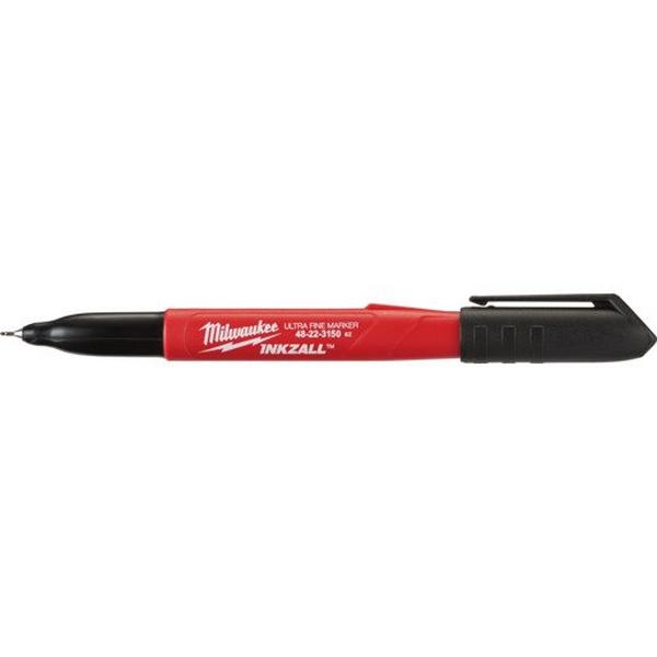 Inkzall Ultrafine Point Marker Black 4Pack, Ideal Electrical Catalogue Hardware Markers Marker - Construction Supplies Australia
