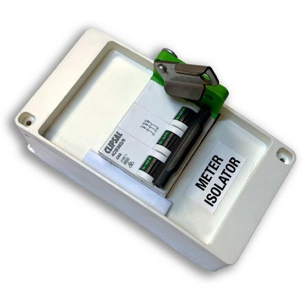 Metre Isolator Lock Off Kit Three Phase 63A/6kA, Ideal Electrical Catalogue Power Distribution Distribution Boards Locking Device For Switches - Construction Supplies Australia
