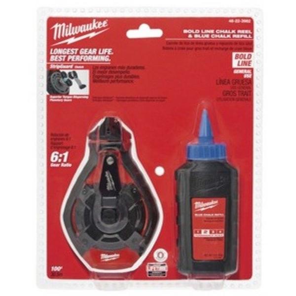 Bold Line Chalk Reel W Blue Chalk, Ideal Electrical Catalogue Tools Instrumentation Measuring Device Chalk Line Device - Construction Supplies Australia