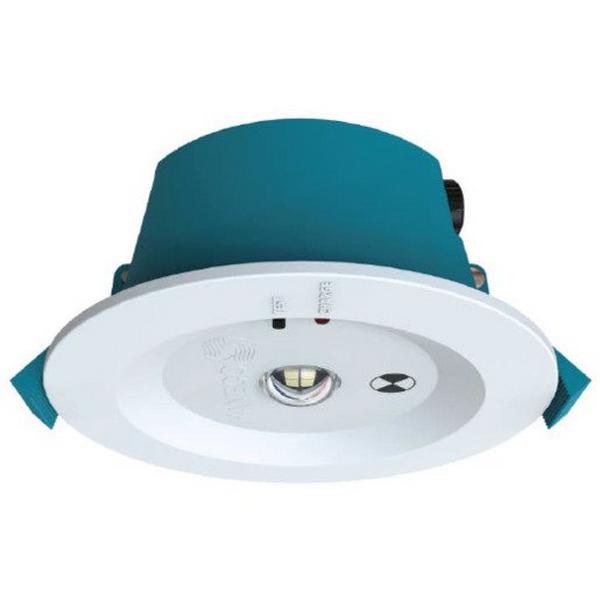 Emergency Rec LED D40 5700K 110mm With 140mm Adaptor White, Ideal Electrical Catalogue Light Fittings Emergency Exit Emergency Luminaire - Construction Supplies Australia