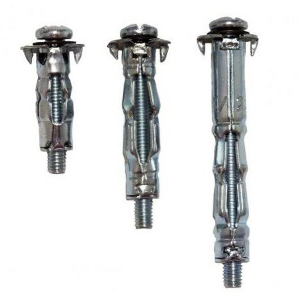 Steel Hollow Wall Anchor Zinc Pl 6.8 X 32mm, Ideal Electrical Catalogue Hardware Fixings Cavity Fixing - Construction Supplies Australia