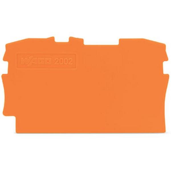 End And Intermediate Plate; 0.8 mm Thick; Orange, Ideal Electrical Catalogue Wiring Accessories Terminal Block Endplate And Partition Plate For Terminal Block - Construction Supplies Australia