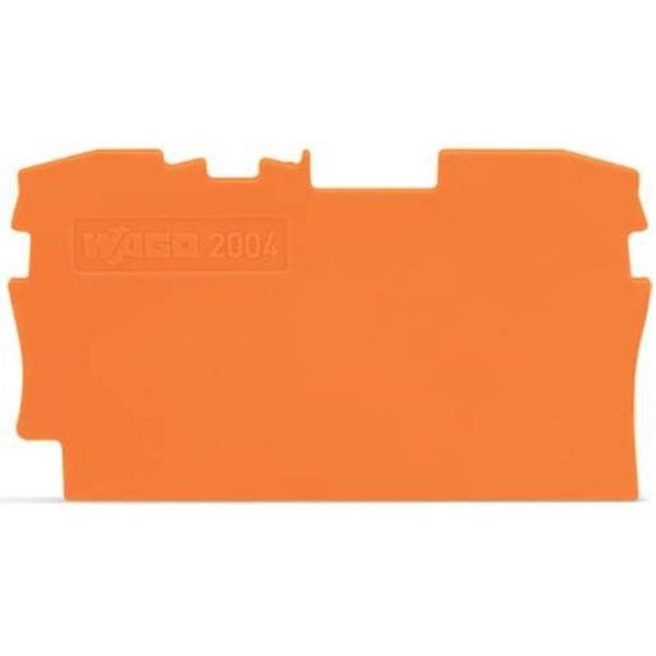 End And Intermediate Plate; 1 mm Thick; Orange, Ideal Electrical Catalogue Wiring Accessories Terminal Block Endplate And Partition Plate For Terminal Block - Construction Supplies Australia