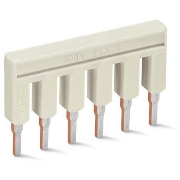 Jumper; 6-Way; Insulated; Light Gray, Ideal Electrical Catalogue Wiring Accessories Terminal Block Cross Connector For Terminal Block - Construction Supplies Australia