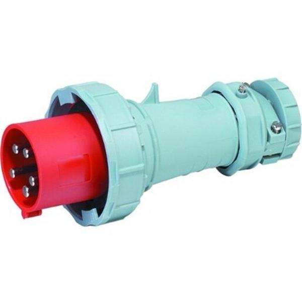 IEC309 Plug 5 Pin 63A 400V 6H IP67 Qx1114, Ideal Electrical Catalogue Industrial Industrial Plugs Sockets Round Socket Plug For High Currents - Construction Supplies Australia