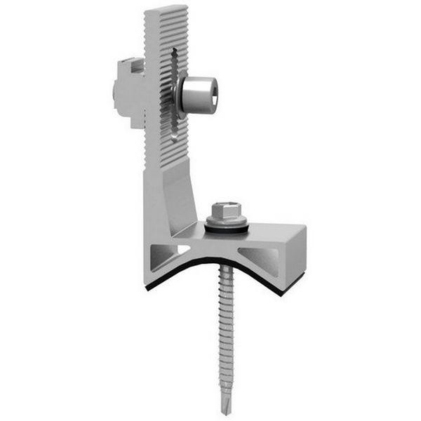 Tin Interface With Curved Base For Corrugated Roof - Z Module,Bolt,Universal Screw, Ideal Electrical Catalogue Energy Management Solar Mounting Systems Solar Roof Mounting Components - Construction Supplies Australia