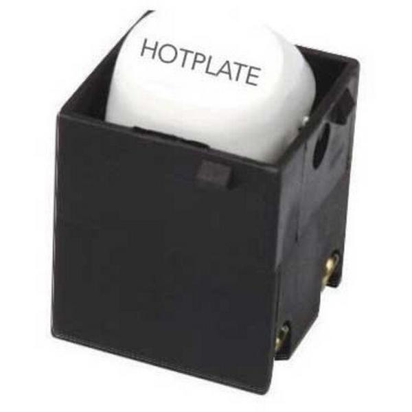 Mechanism, 35A, Double Pole Hotplate Labelled 'Hplate', Ideal Electrical Catalogue Switches Plugs Sockets Push Button Switch Mechs - Construction Supplies Australia