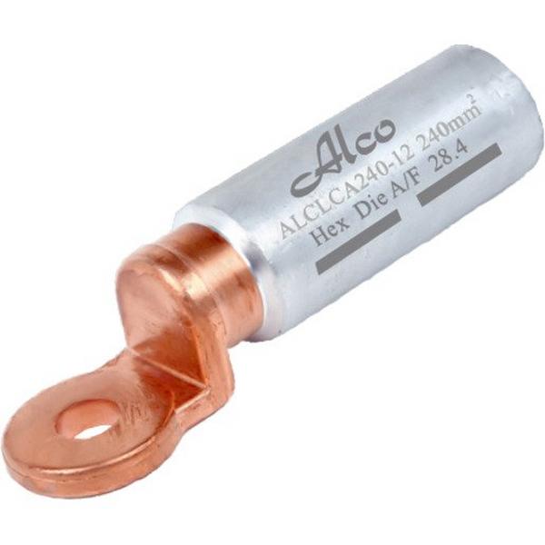 Lug Bi-Metal 240mm M12 Stud Cu/Alu, Ideal Electrical Catalogue Wiring Accessories Lugs Links Tubular Cable Lug For Copper Conductors - Construction Supplies Australia
