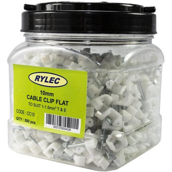 Cable Clips 10mm Suit 1.5mmm 2C And E Flat (500), Ideal Electrical Catalogue Wiring Accessories Cable Clip Cable Clip - Construction Supplies Australia