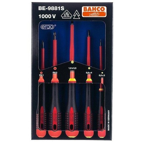 1000Vr Bahco 7 Pak Ins Screwdrivers, Ideal Electrical Catalogue Tools Instrumentation Hand Tools Screwdriver Crosshead - Construction Supplies Australia