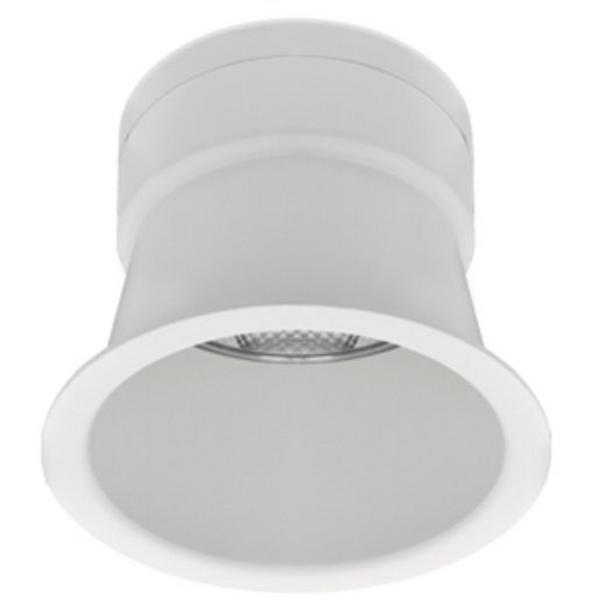 DOWNLIGHT LED 7W 3000K 850LM IP44 IC-F DEEP REC WHITE ECONOLED, Ideal Electrical Catalogue Light Fittings Downlight Downlight Spot Floodlight - Construction Supplies Australia
