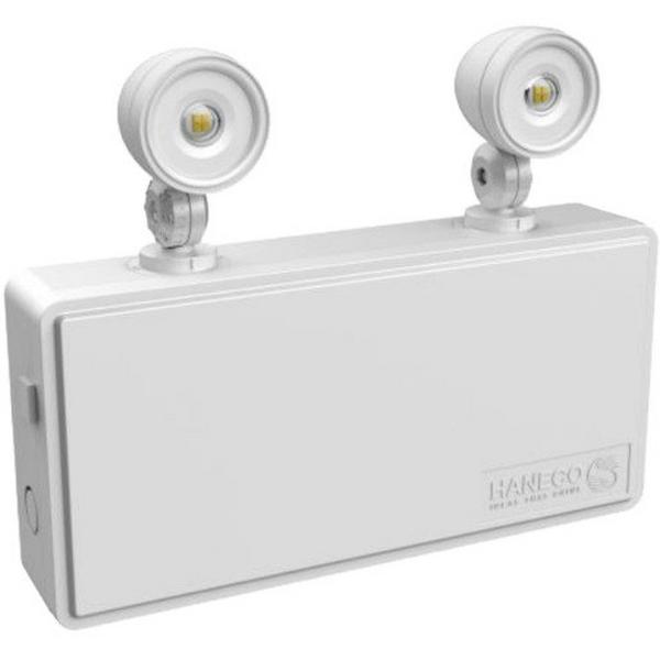 Emergency Floodlight LED 3.5W 5700K 3Hrs Twin Head, Ideal Electrical Catalogue Light Fittings Emergency Exit Emergency Luminaire - Construction Supplies Australia