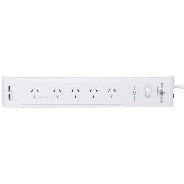 Powerboard 5 Way And USB, Ideal Electrical Catalogue Electrical Appliances Power Boards Power Board - Construction Supplies Australia