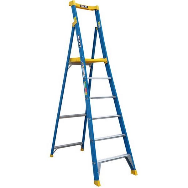 Fibreglass Platform Step Ladder 6 1.8M 170Kg Ind, Ideal Electrical Catalogue Tools Instrumentation Ladder Scaffold Stepladder - Construction Supplies Australia