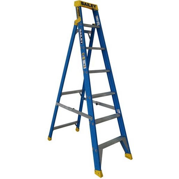 Fibreglass Singleside Stepladder 7 2.1M 150Kg Ind Punchlock, Ideal Electrical Catalogue Tools Instrumentation Ladder Scaffold Stepladder - Construction Supplies Australia